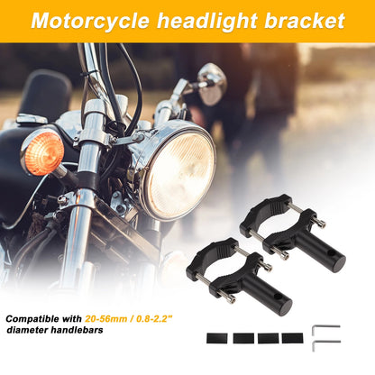 Set of 1 Light Bar Mounting Bracket for Motorcycle (Universal Fit)