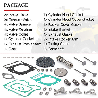 Rocker Arm Camshaft Timing Chain & Valve Kit for Polaris Sportsman (2000–2007)