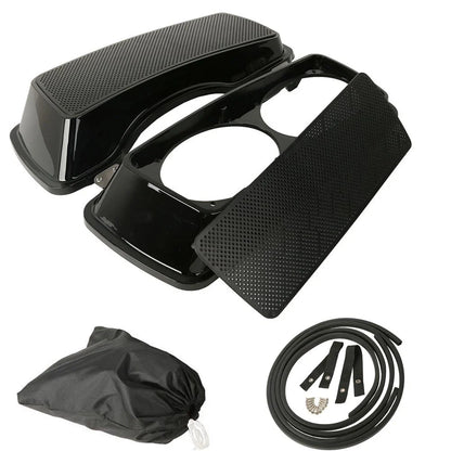 Dual 6x9'' Saddlebag Speaker Lids for Harley Electra Street Road Glide (93-13)