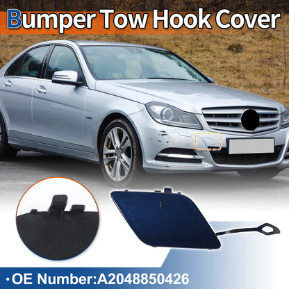 Front Car Bumper Tow Hook Cover for Mercedes-Benz (2012-2015) - Jewelry Blue