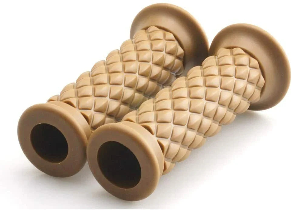 Yellow Motorcycle Gel Hand Grips for 7/8in 22mm Handlebar Sports Bike