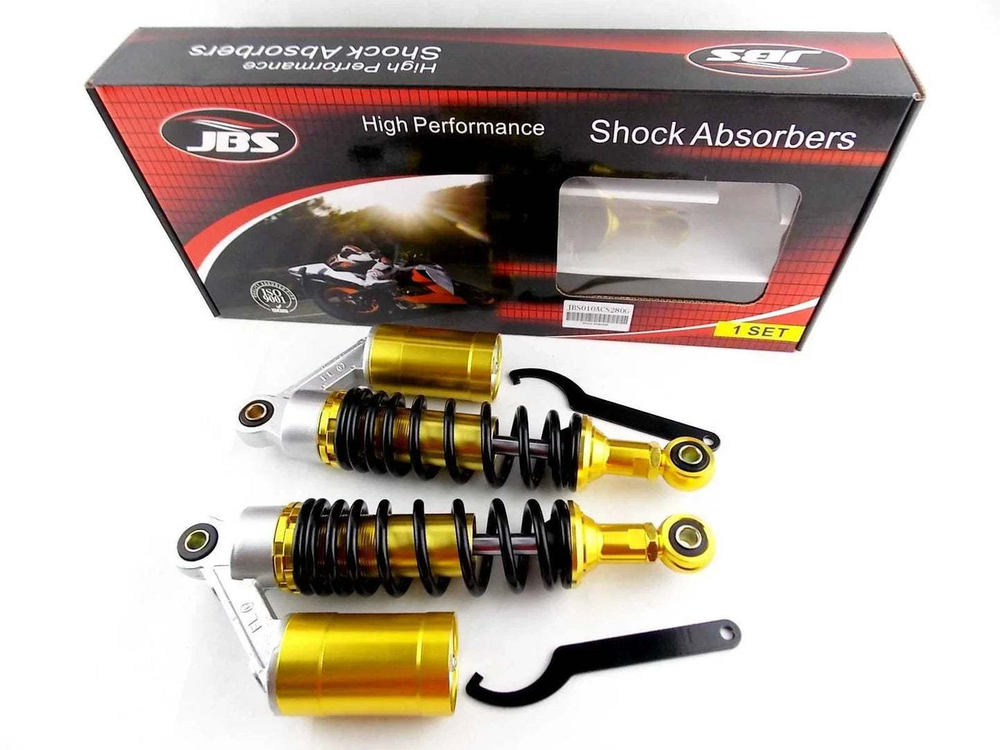 280mm JBS Rear Air Nitrogen Cell Shock Absorbers for Honda SL70 (1971-1973)