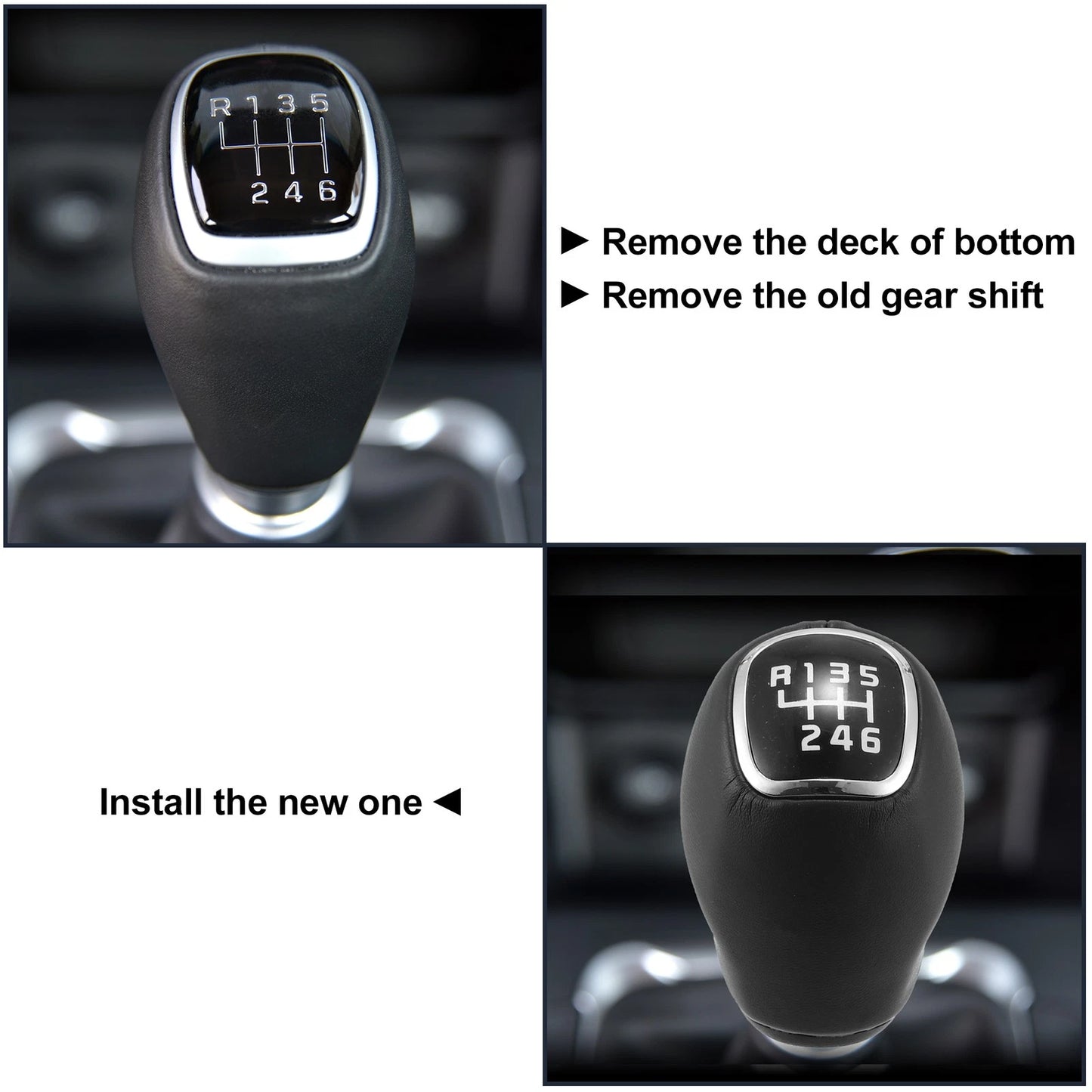 Manual Gear Shift Knob 6 Speed for Kia Rio III (2010–2017), Sportage III (2009–2015)