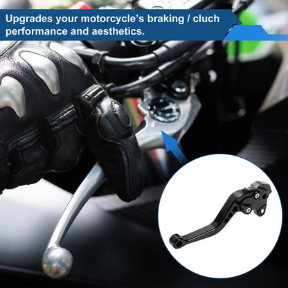 Set of 2 Long Brake Clutch Levers for Honda CBF1000 (2006–2010) Black