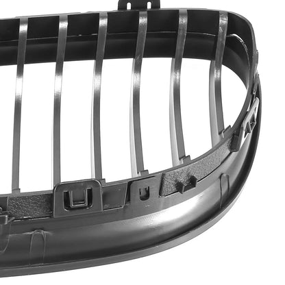 Pair Matte Black Front Grille Kidney for BMW E90 E91 (2009 - 2011)