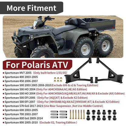 A-Arm Set for Polaris Sportsman 400 450 500 570 600 700 800 (2000–2023)