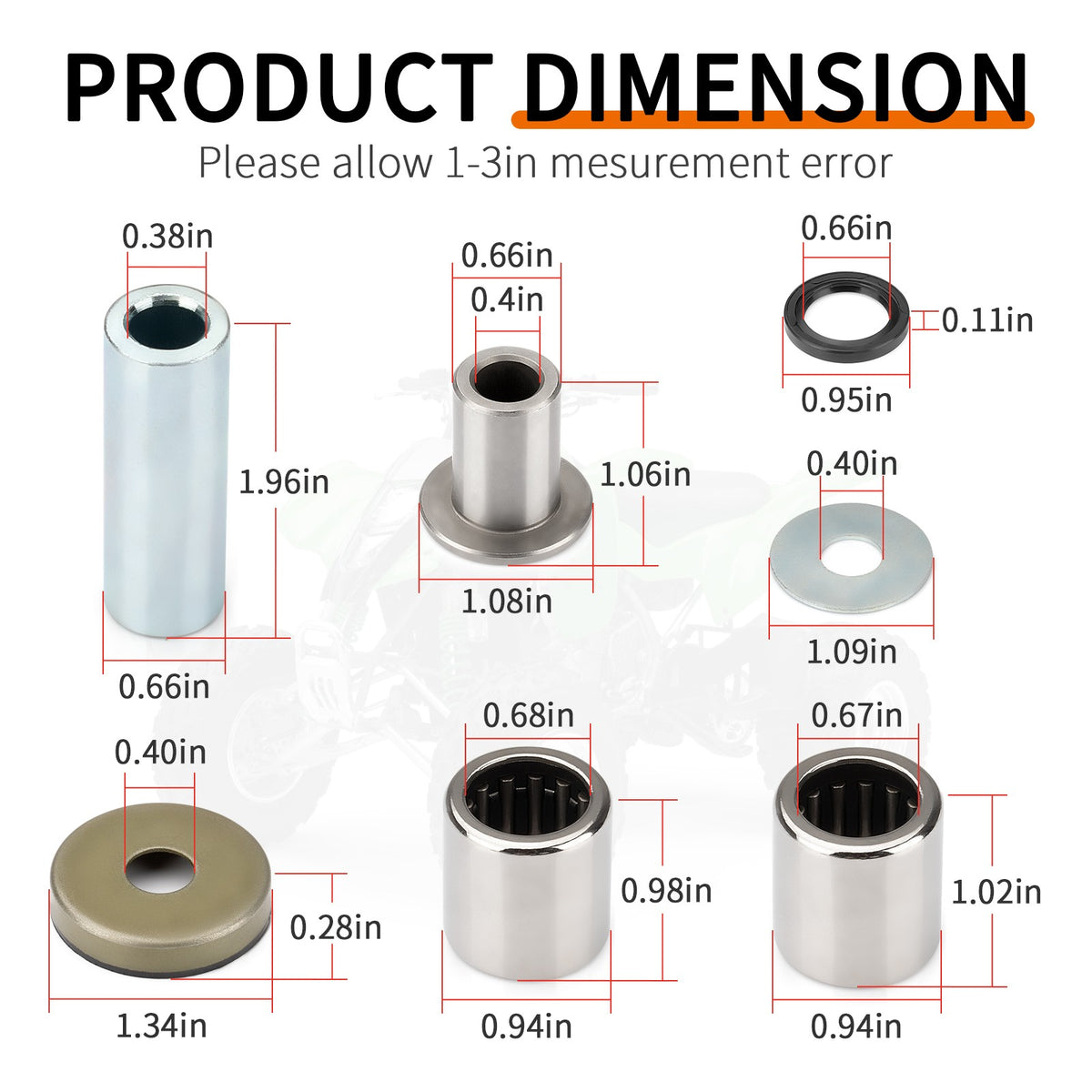 A-Arm Bushing Oil Seal Kit for Arctic Cat 400 DVX (2004–2008)