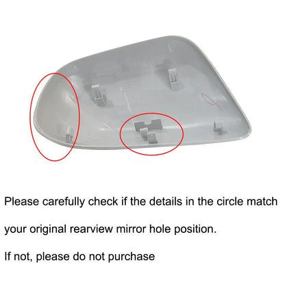 Left Driver Side Wing Door Mirror Cover for Toyota Yaris (2007-2013)