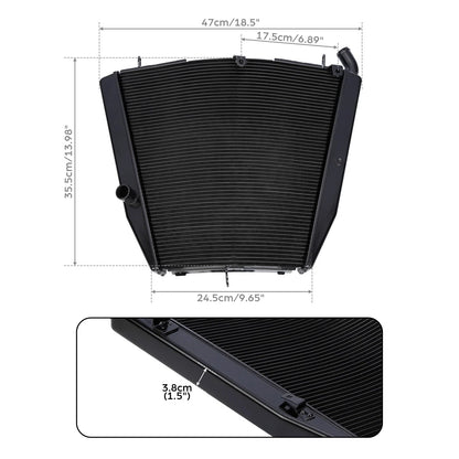 Black Radiator Cooler for Honda CBR1000RR (2006-2007)