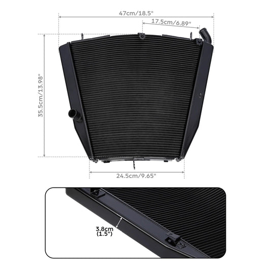 Black Radiator Cooler for Honda CBR1000RR (2006-2007)