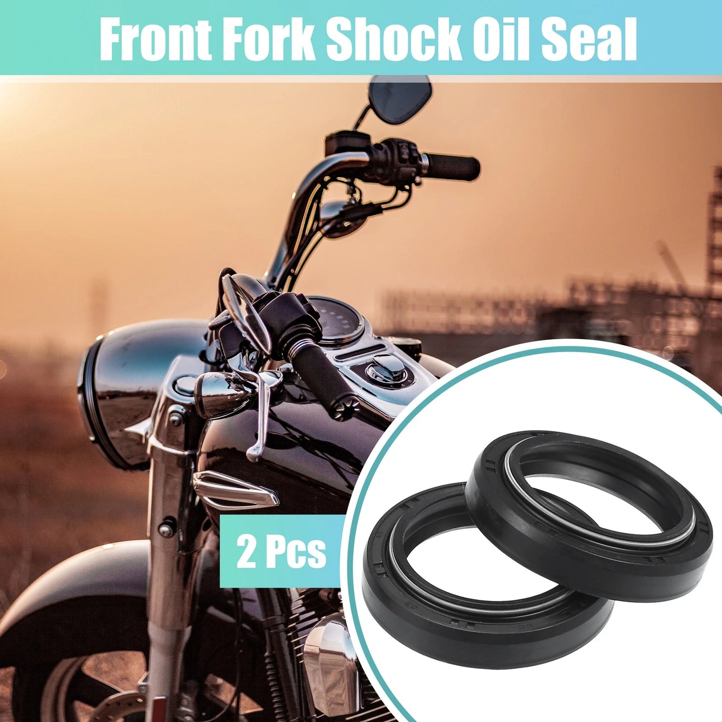 2X 33mmx45mm Front Fork Shock Oil Seal for Yamaha YZF-R125 (2008–2014)