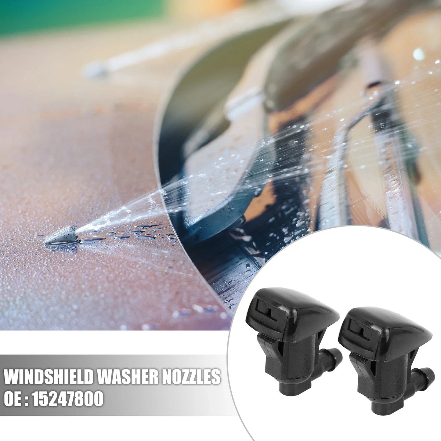 2 x Windshield Washer Nozzles & 2.5m Hose Kit for GMC Acadia (2011-2012)