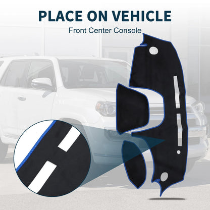 Dashboard Dash Cover Mat for Daihatsu Cast LA250S/LA260S (2014–2020) Black Blue Set