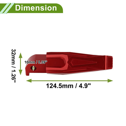 Set of 2 Motorcycle Foot Pegs for Yamaha T-Max 530 (2012–2019) Aluminum Red