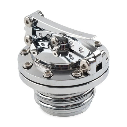 Fuel Tank Cover Gas Cap Silver for Harley Touring Sportster Dyna Softail