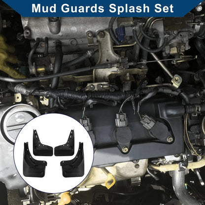 Mud Flaps Splash Guards Set for Mercedes-Benz ML350 (2012-2015)