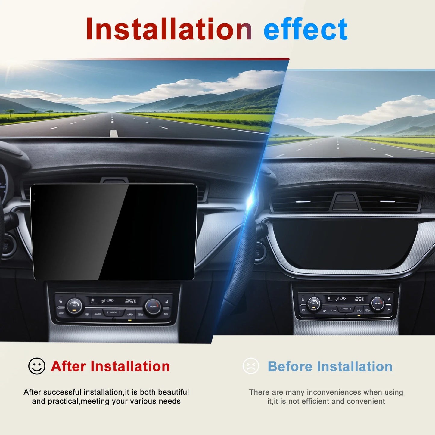 6-64GB Apple Carplay Android Auto Head Unit Radio for Mitsubishi Lancer (2007-2013)