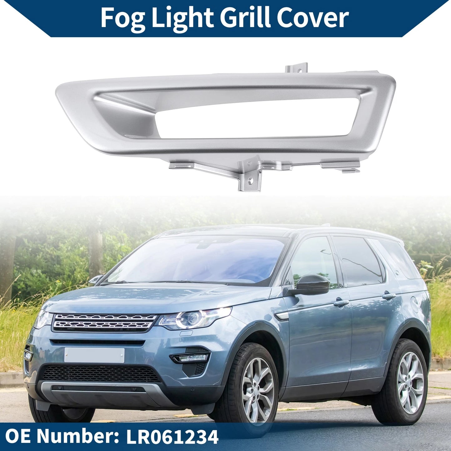 1 Pc Fog Light Grill for Land Rover Discovery Sport (2015–2020) LR061234