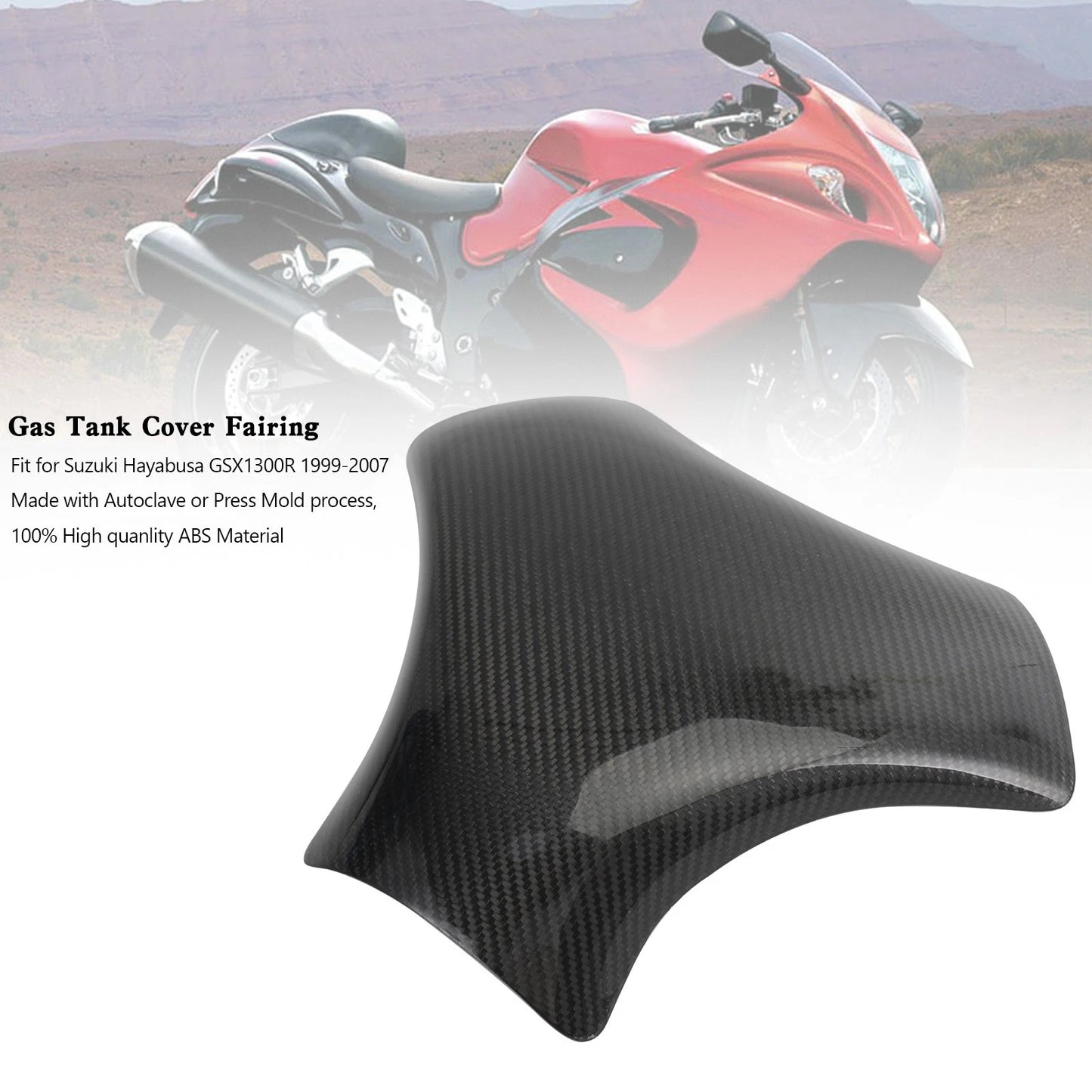 Carbon Fiber Tank Cover Fairing for Suzuki Hayabusa GSX1300R (1999–2007)
