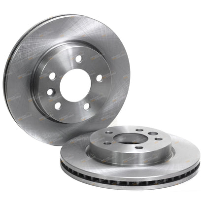 Front Disc Rotors + Brake Pads for VW Amarok 2H (2011–2017) RWD 4X4