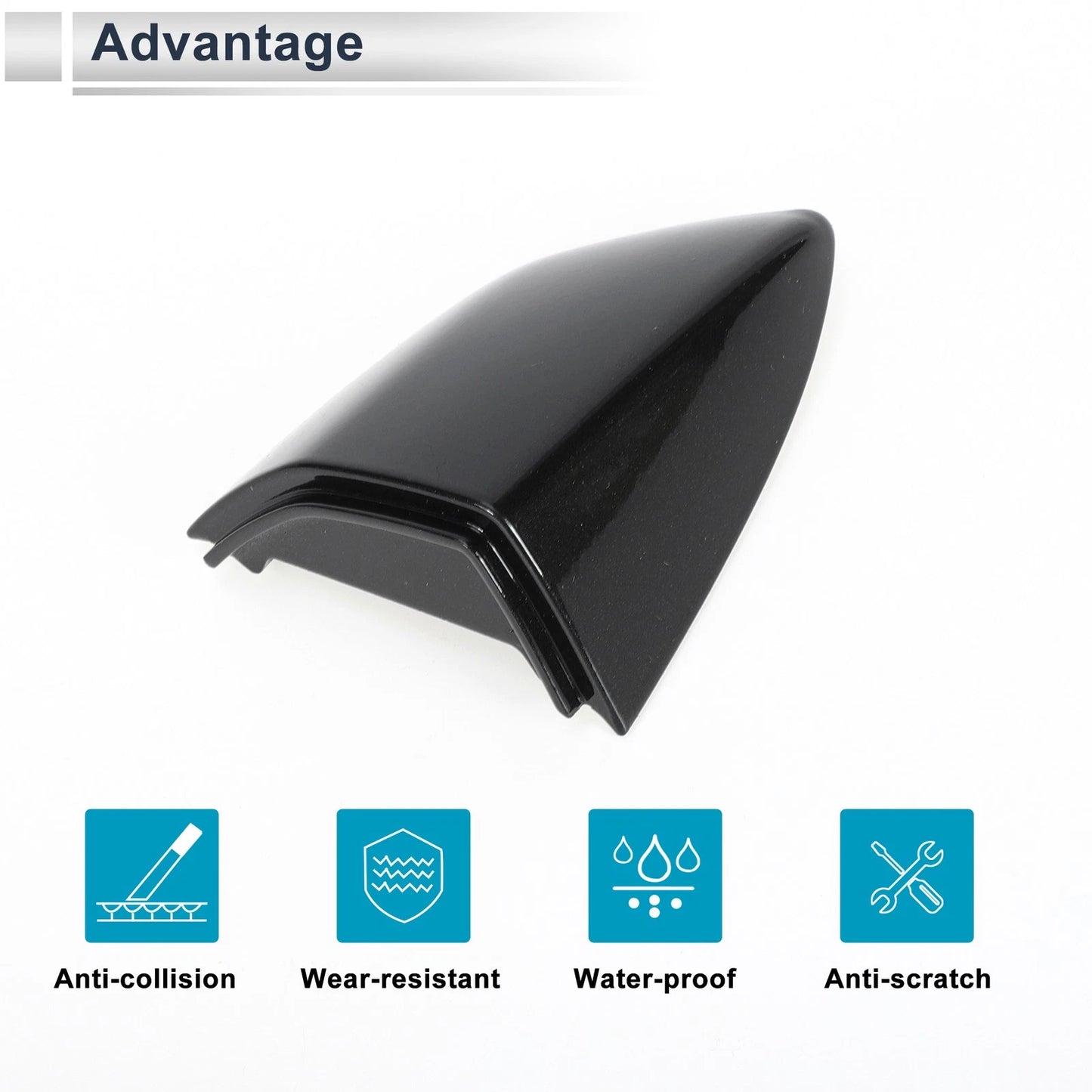 Front Right Door Handle Lock Cylinder Cover for Volkswagen Sagitta (2019–2021) Black