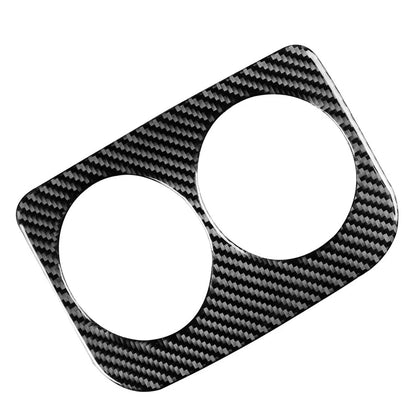 Carbon Fiber Rear Water Cup Holder Panel Cover Trim for Subaru WRX STI (2015–2021)