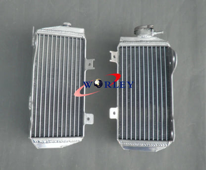 Aluminum Radiator with Blue Silicone Hose for Honda CRF450R (2015–2016)