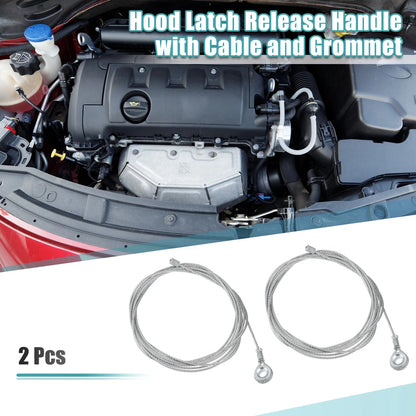 2 Pcs Rear Ramp Door Cable for Enclosed Trailer (Silver Tone)