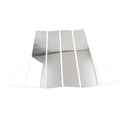 Silver Window Pillar Post Door Trim for Chevrolet Silverado, GMC Sierra 1500