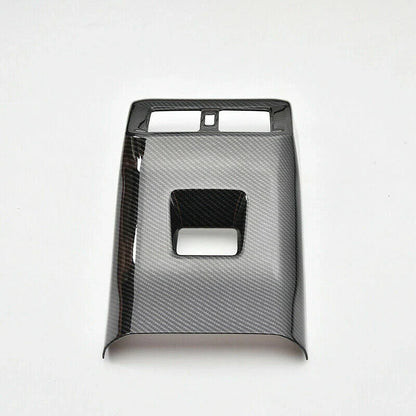 Carbon Fiber Rear Seat Air Vent Cover Trim Decor for Toyota RAV4 (2019–2023)