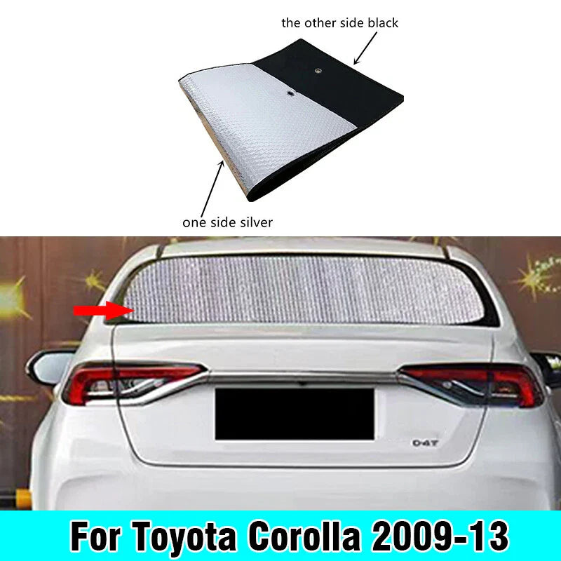 Rear Windshield Privacy Thick Sunshade Cover for Toyota Corolla (2009–2013)