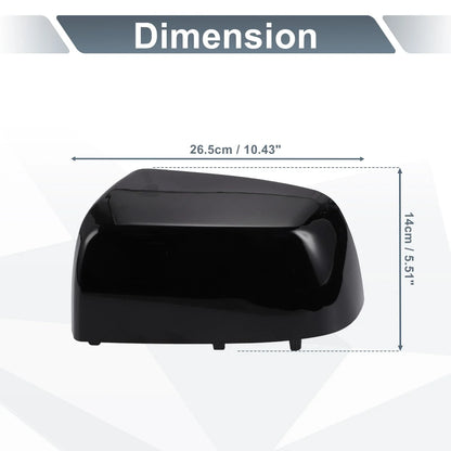 Left Side Rearview Mirror Cover Cap Gloss Black for Chevrolet Colorado & GMC