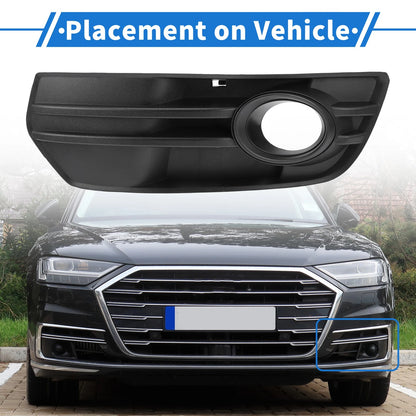 1pc Front Left Fog Light Grill for Audi Q5 (2009–2012) No. 8R0807681A Black