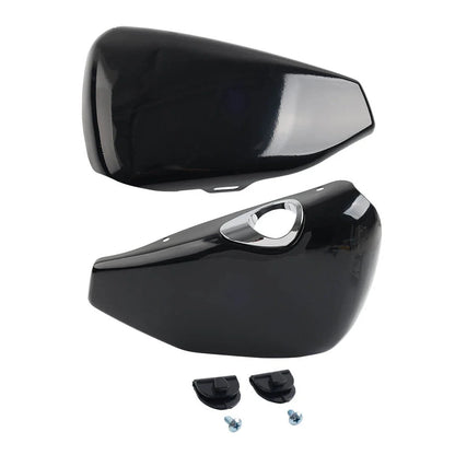 Vivid Black ABS Battery Covers for Harley Sportster XL883 1200 (2014-2022)