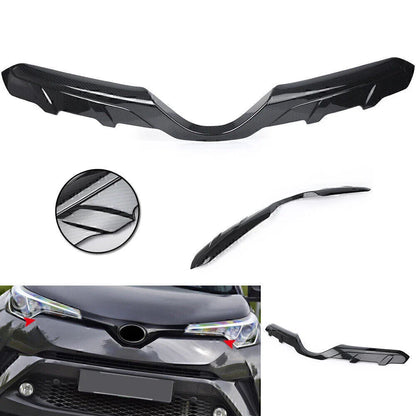 Carbon Fiber Front Upper Grille Trim Cover for Toyota CHR (2016-2018)