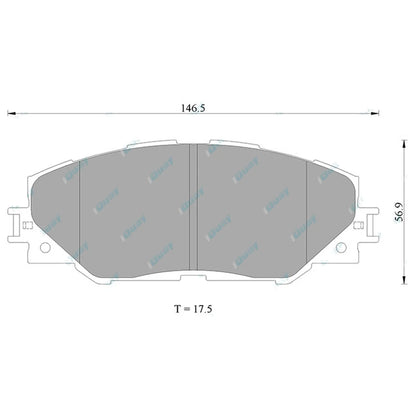 Front Disc Brake Pad Set for Toyota RAV4 ACA33R ACA38R GSA33R 2006~2013 Wagon
