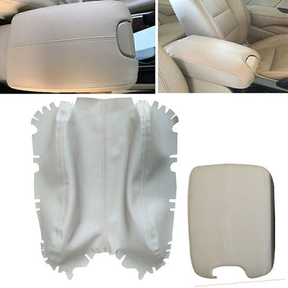 Beige Microfiber Leather Armrest Center Console Cover for Honda Accord (2008-2013)