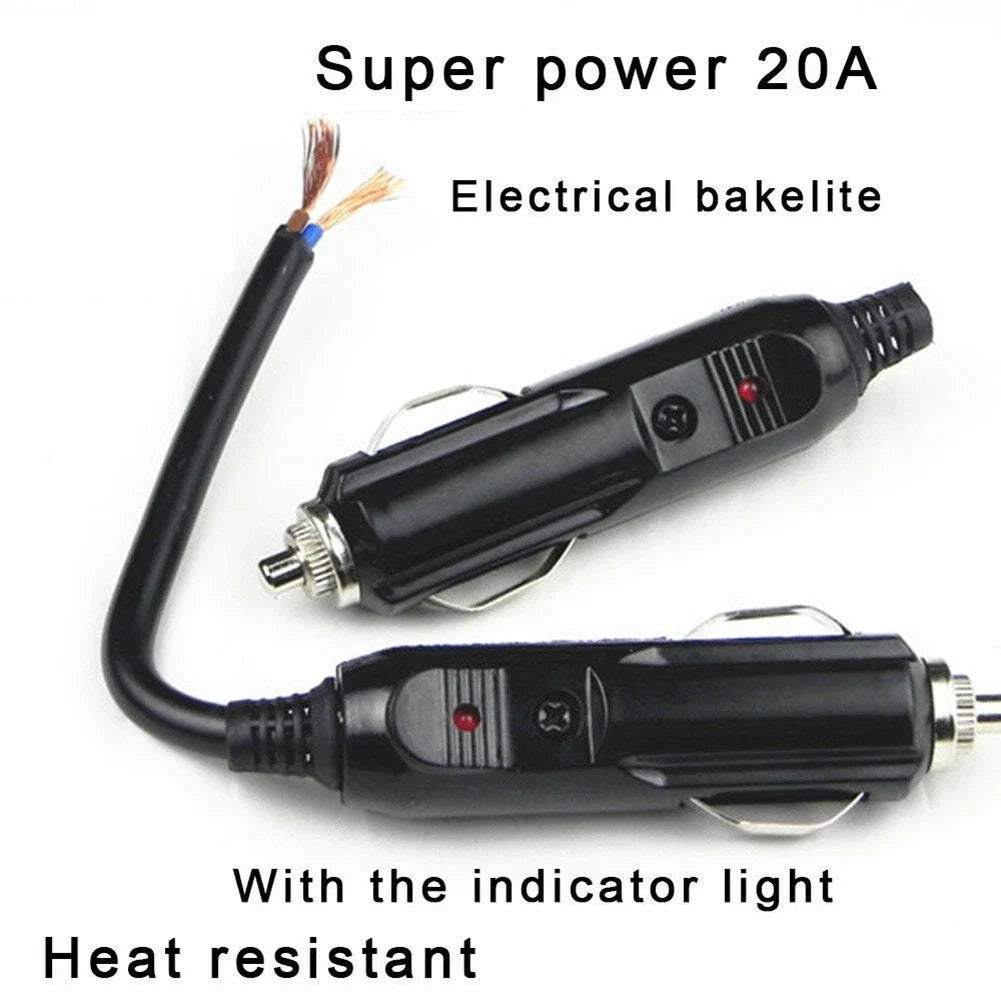 12V Compressor / Power-Plug-Connector Fused for Car/Van Vehicle Motor LED