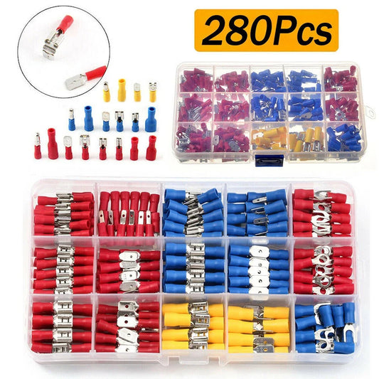 Assorted Crimp Terminals Copper PVC Tinplate Electrical