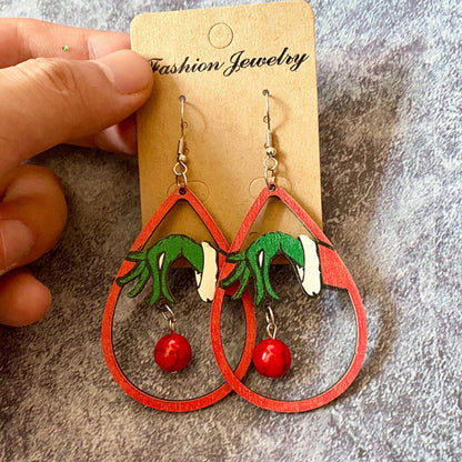Lightweight Dangle Christmas Earrings - 2 Pair for Holiday Gift