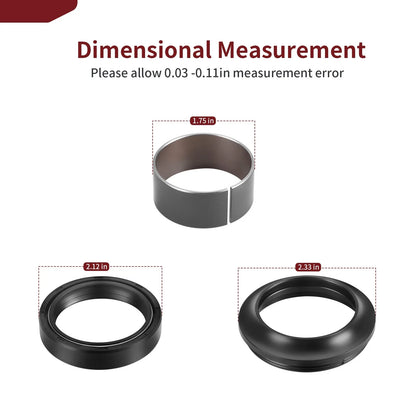 Fork Bushing Oil Seals O-Ring Kit for SUZUKI GSX-R1000