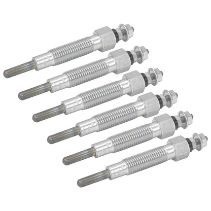 6 Glow Plugs for Nissan Safari GR GU Y61 (1999–2006) 4.2L Turbo Diesel