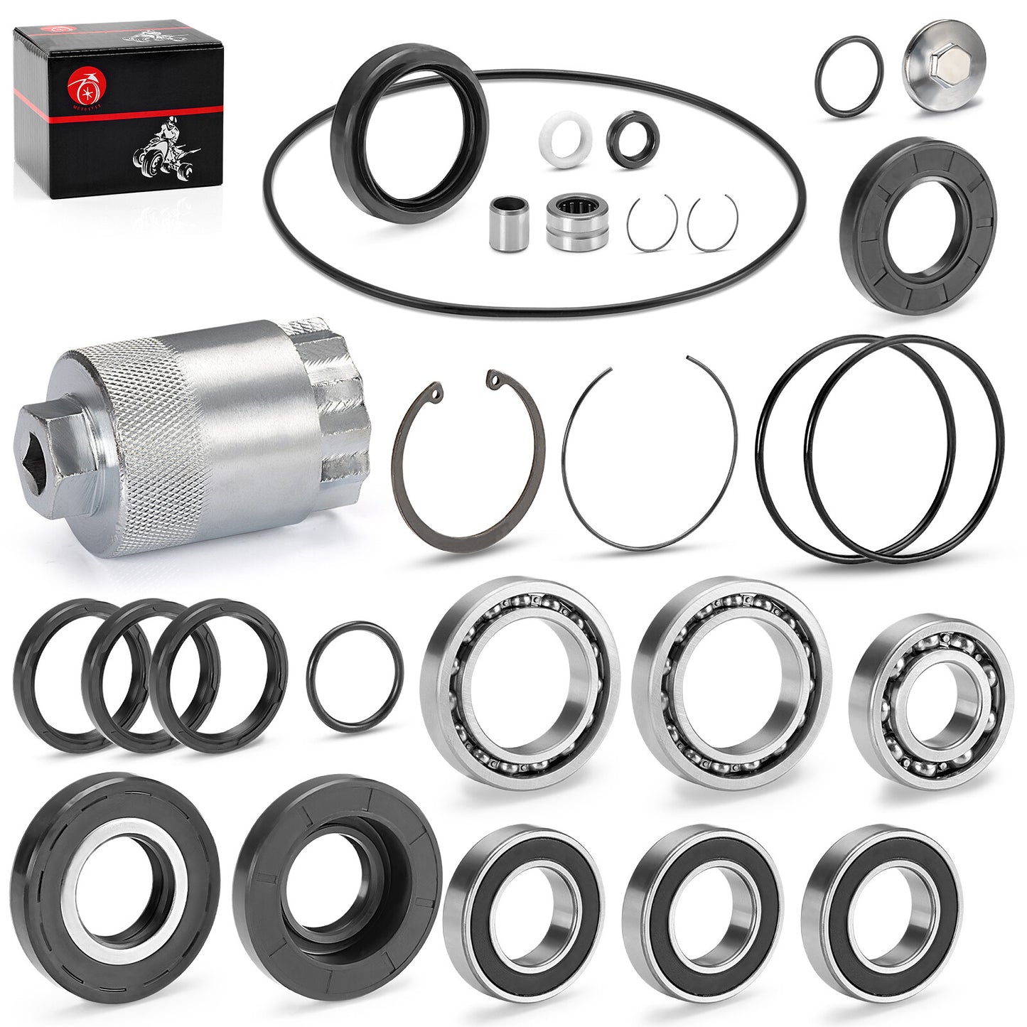 Rear Differential & Axle Bearing Seal Kit for Honda Recon 250 (2002–2023)