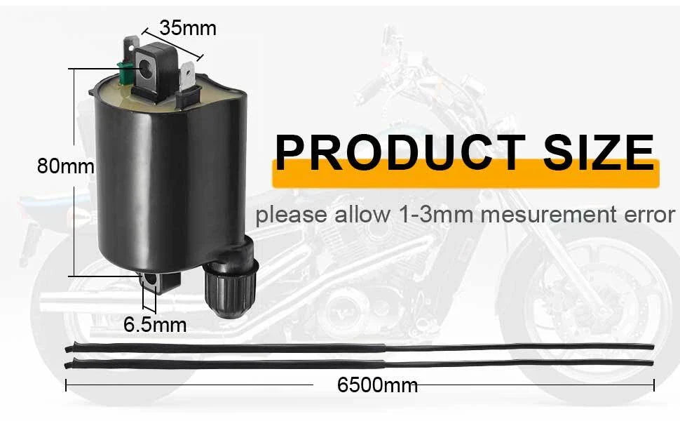 2× Ignition Coil & Spark Plug Cap for HONDA Shadow 1100 VT1100 (1999–2007)
