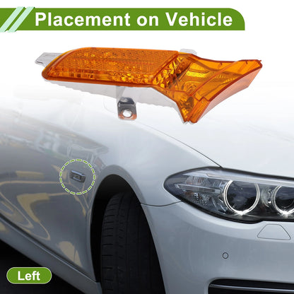 1 Pc Left Side Marker Light Cover for Porsche Cayenne (2003–2010) No. 95563103501