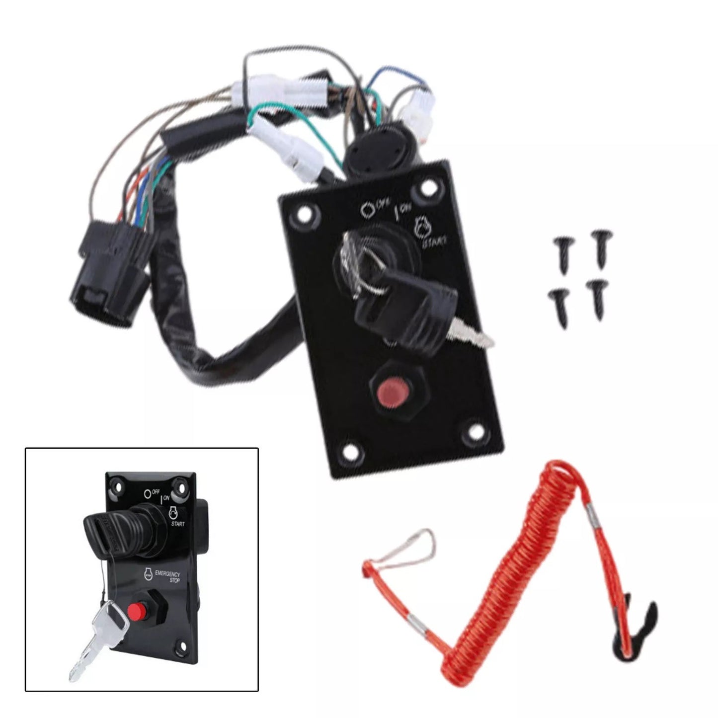 Ignition Key Switch Panel for Suzuki Outboard (1990–2023)
