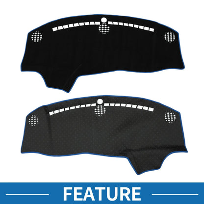 Dashboard Cover Mat for Dodge Challenger Accessories 2015-2024 Black Blue