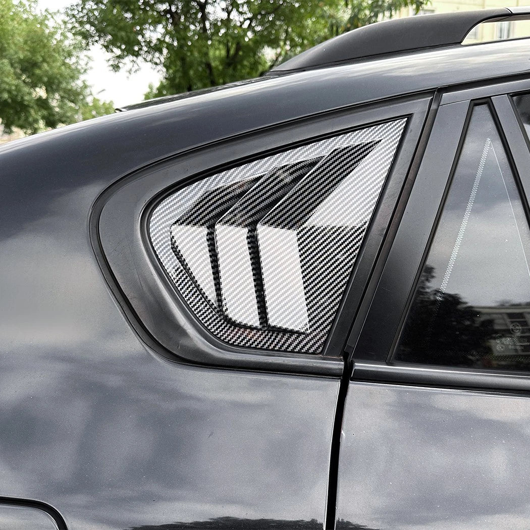 Carbon Style Rear Window Quarter Duct Vent Covers for BMW X6 (2008–2014)
