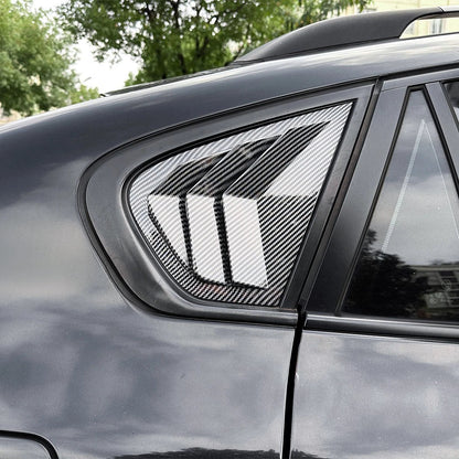 Carbon Style Rear Window Quarter Duct Vent Covers for BMW X6 (2008–2014)