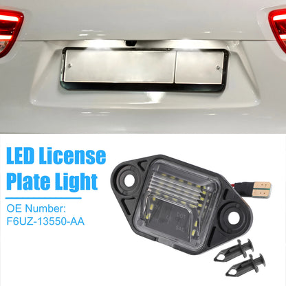 6500K White LED License Plate Light F6UZ-13550-AA for Ford E-150 E-250 (2003–2014)